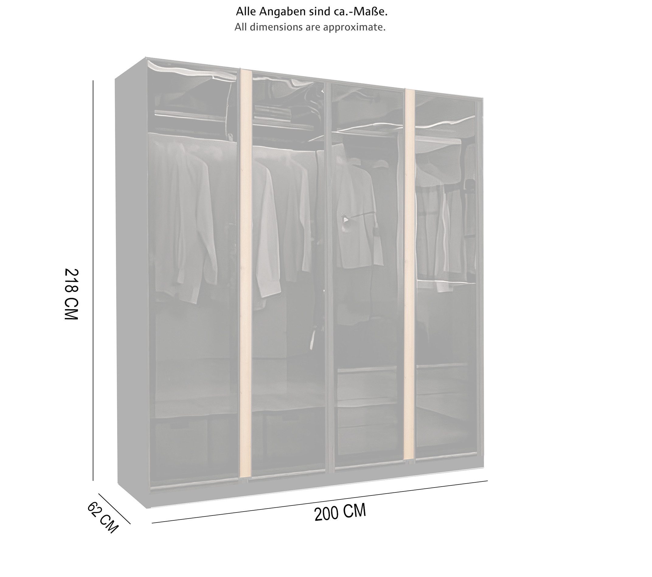 Palms-Store Kleiderschrank Drehtürenschrank Monaco⁺ mit hochwertigen günstig online kaufen