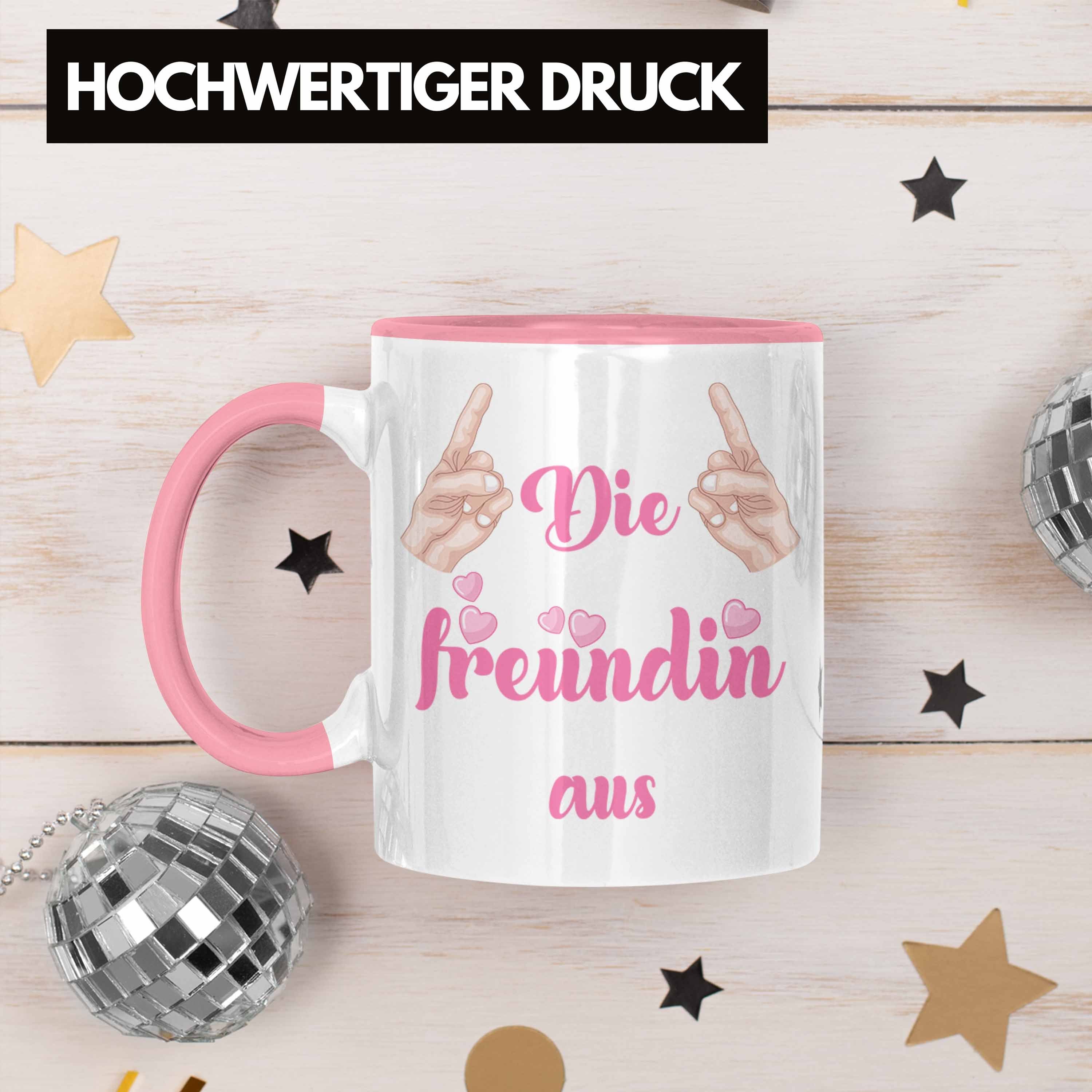 Geschenkidee Tasse Rosa Freundin - Allerbeste Trendation Geburtstag Freundinnen Kaffeetasse Freundin Trendation BFF Tasse Geschenkidee Beste Geschenk Spruch