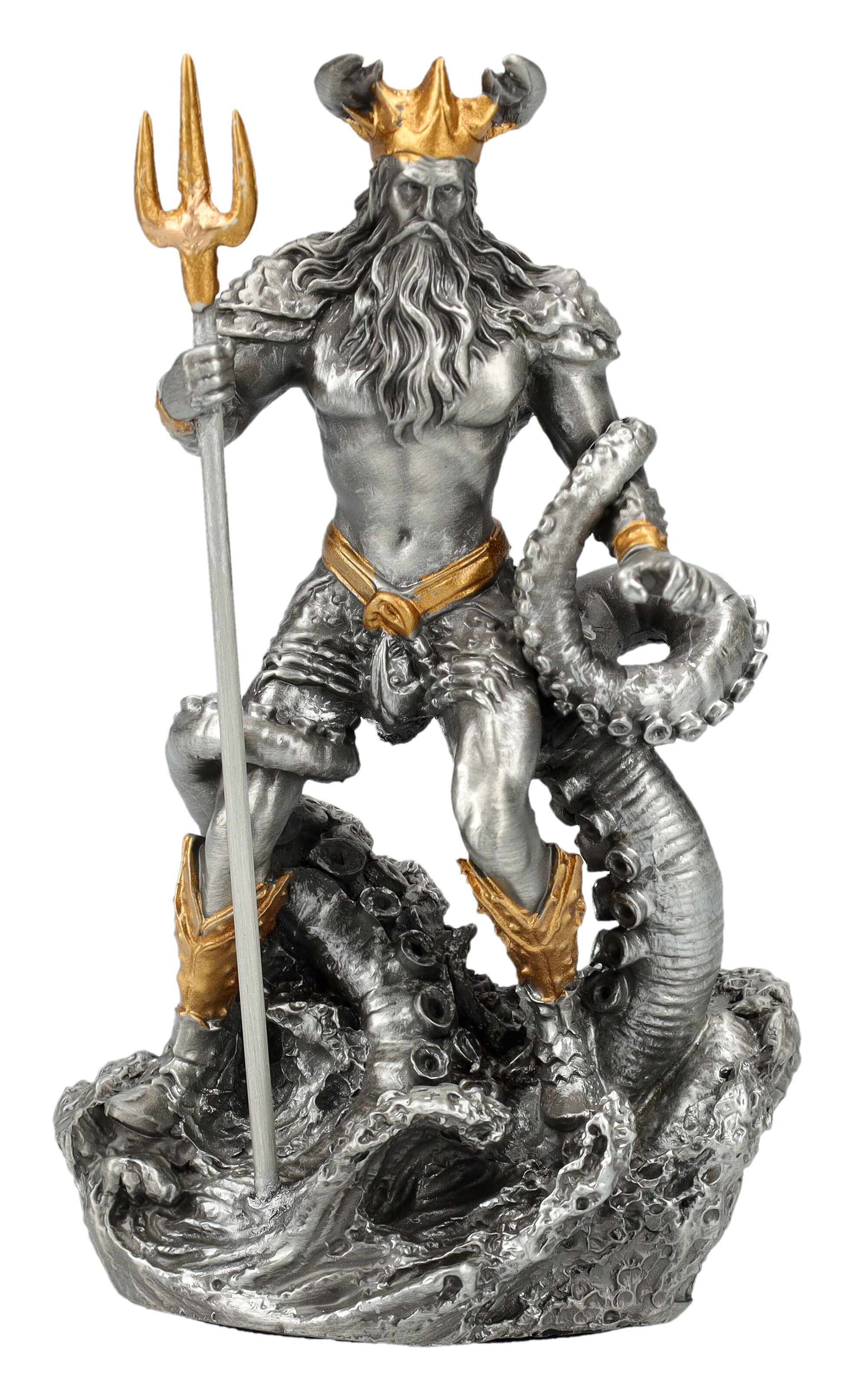 Dekofigur Zinnfigur - Oceanus Okeanos - Veronese Dekofigur Mythologie Dekoration