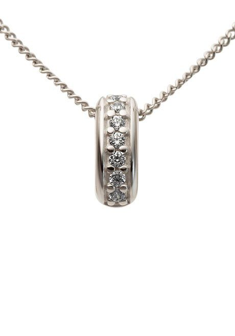 Firetti Kettenanhänger Schmuck Geschenk Gold 333 Halsschmuck Anhänger für Halskette Eternity, mit Brillanten