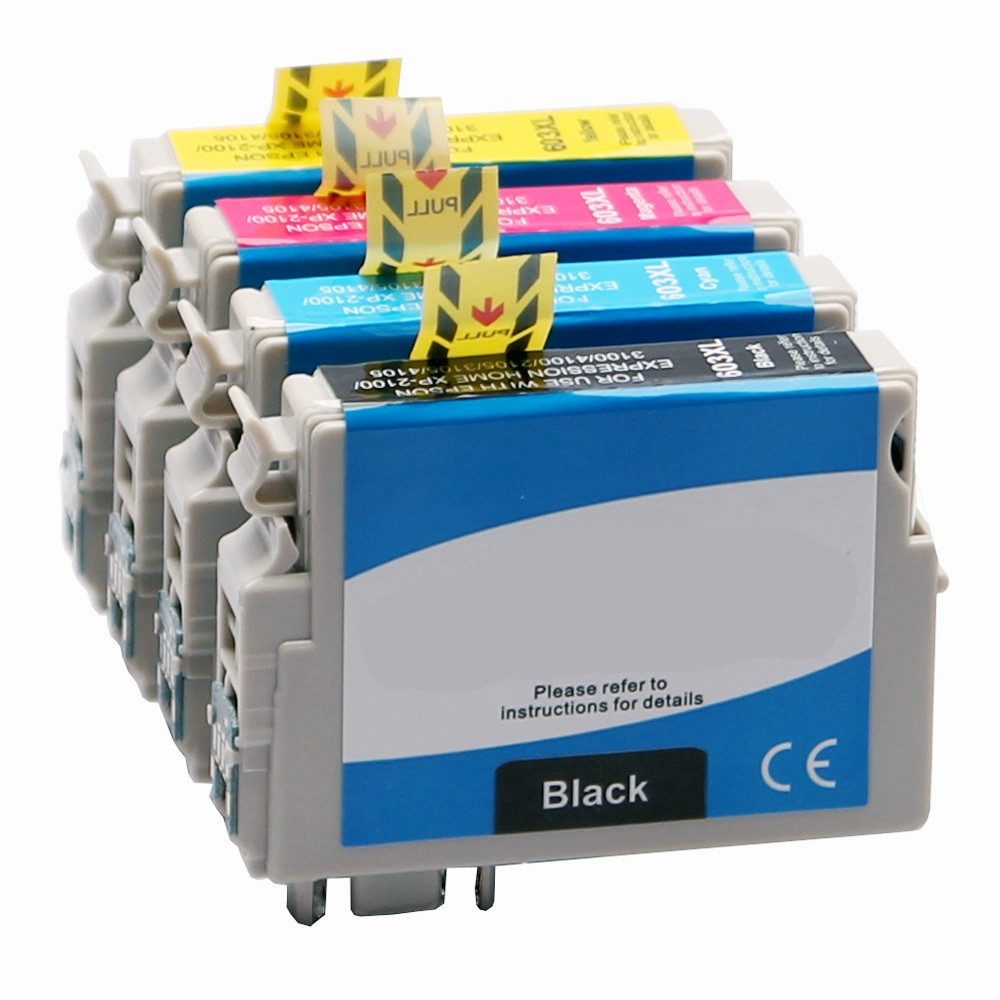 ABC Tintenpatrone (Set 4x kompatibel für Epson 604XL XP2200 XP2205 XP3200 XP3205 XP4200, XP3205 XP4200 XP4205 Workforce WF2910DWF WF2930DWF WF2935DWF WF2950DWF)