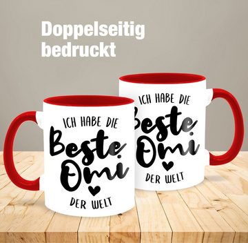 Shirtracer Tasse Ich habe die beste Omi der Welt - Oma Geschenk, Keramik, Oma Großmutter