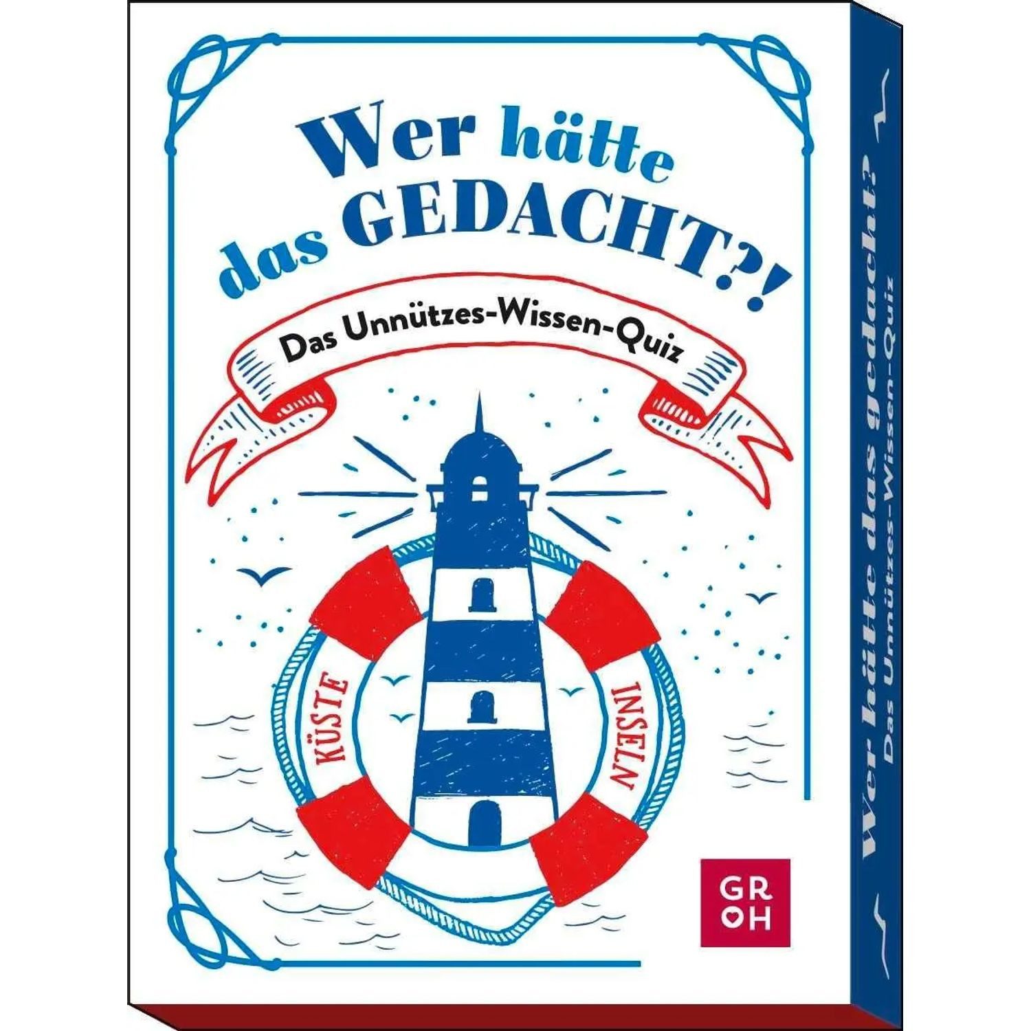 groh Verlag Spiel Wer hätte das gedacht?! Das Unnützes-Wissen-Quiz Küste und Inseln