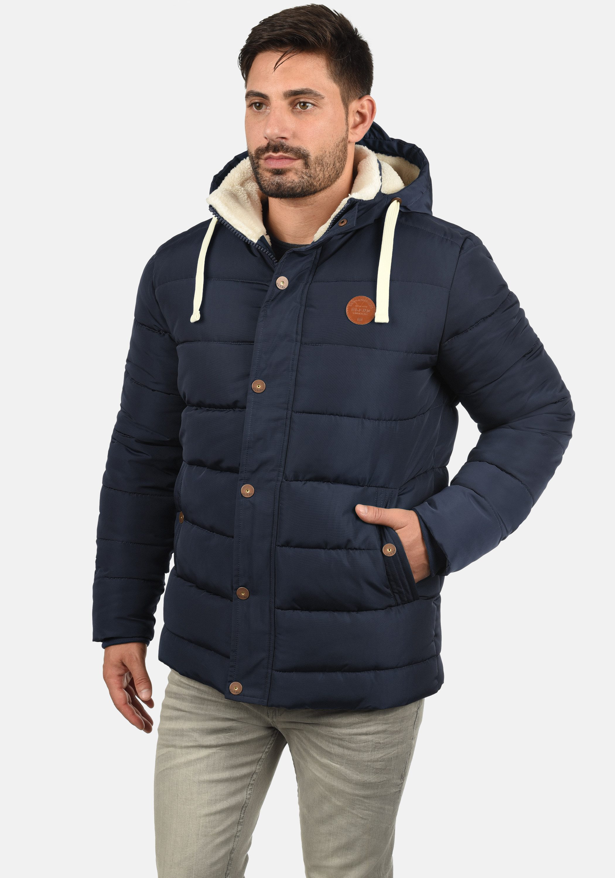 Blend Winterjacke BHFrederic (1-St) Warme Jacke mit abnehmbarer Kapuze