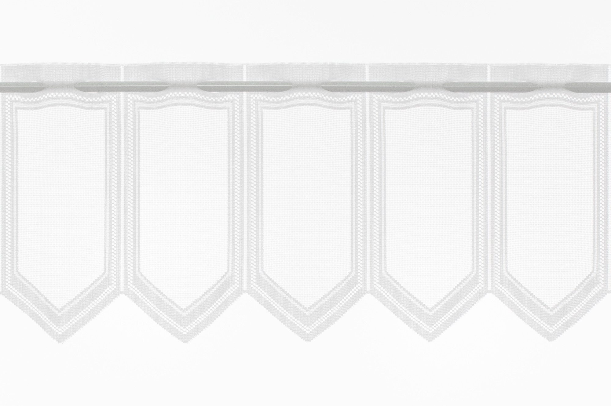 Gardinen Kranzusch Scheibengardine schlichter Jacquard, Stangendurchzug, tr günstig online kaufen