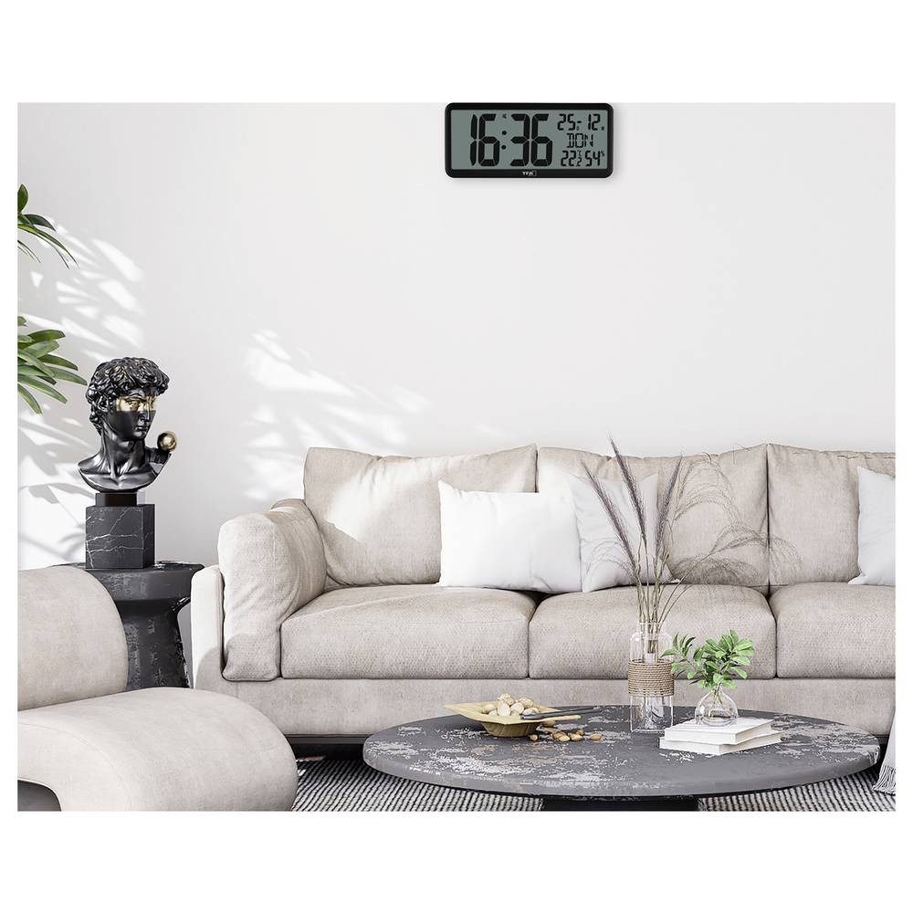 TFA Dostmann Wanduhr 60.4525.01 (Großes Display)