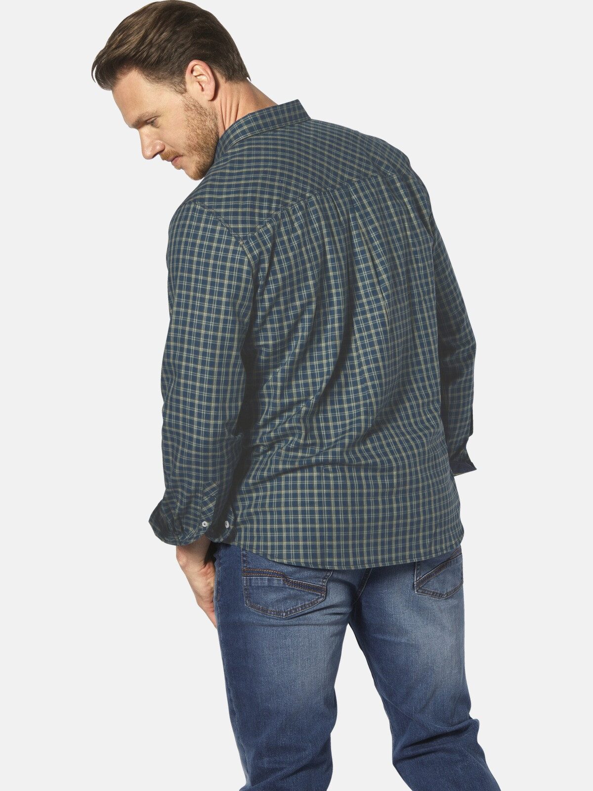 Jan Vanderstorm Langarmhemd PERTAVIN mit knöpfbarer Brusttasche günstig online kaufen