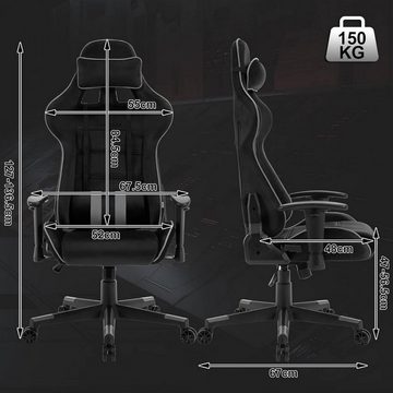 Woltu Gaming-Stuhl (1 St), Bürostuhl ergonomisch, 150 kg belastbar