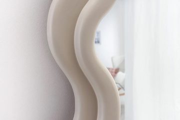 LebensWohnArt Wandspiegel Extravaganter Design Spiegel 160x70cm FORMOSA greige