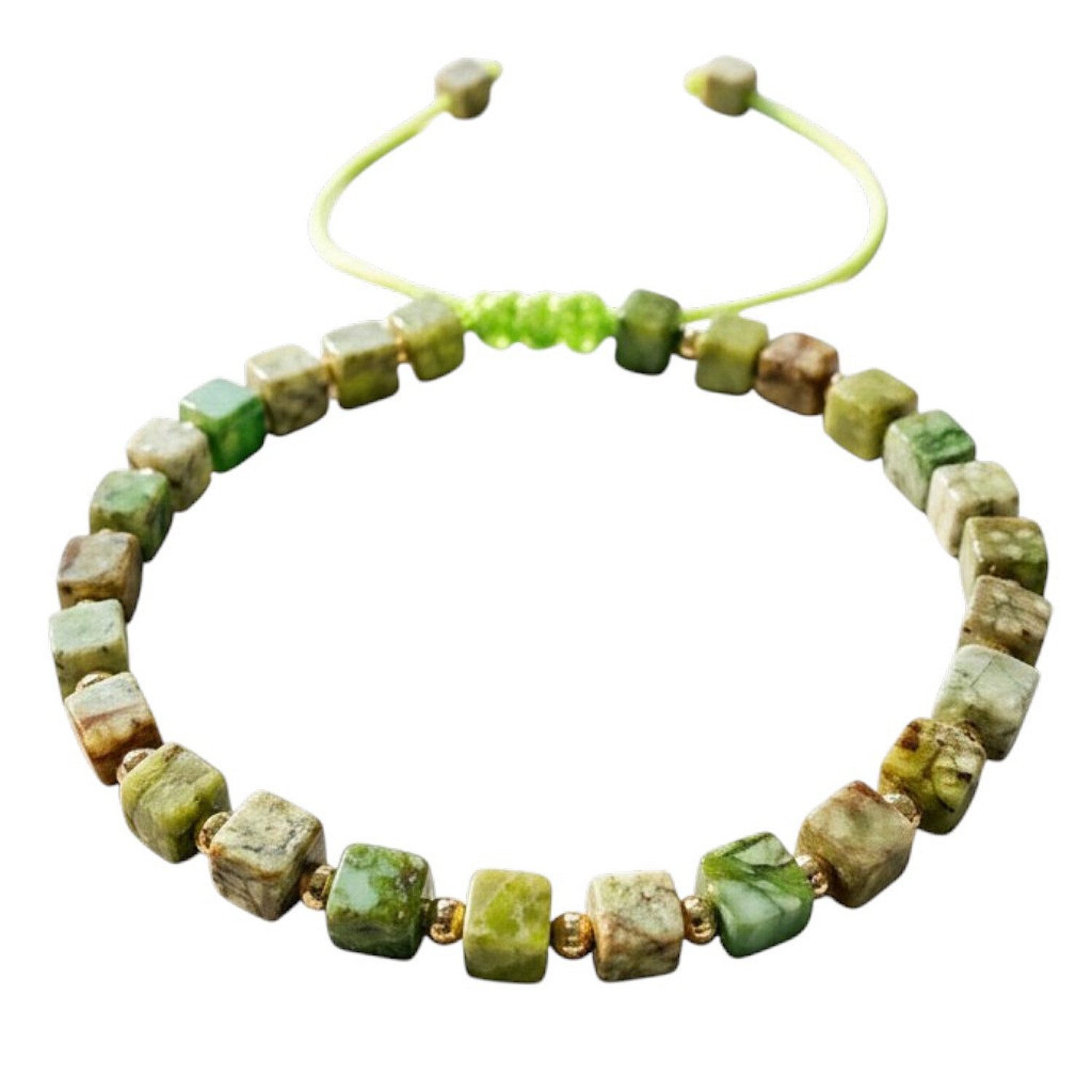 KARMA Armband Naturstein Armband vers. Farben Damen Herren (1-tlg., Steinarmband Perlenarmband unisex), einstellbar modern Armband Geschenk für sie ihn