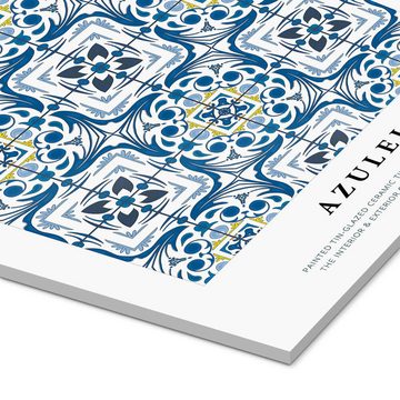 Posterlounge Acrylglasbild Editors Choice, Azulejo (englisch), Badezimmer Grafikdesign