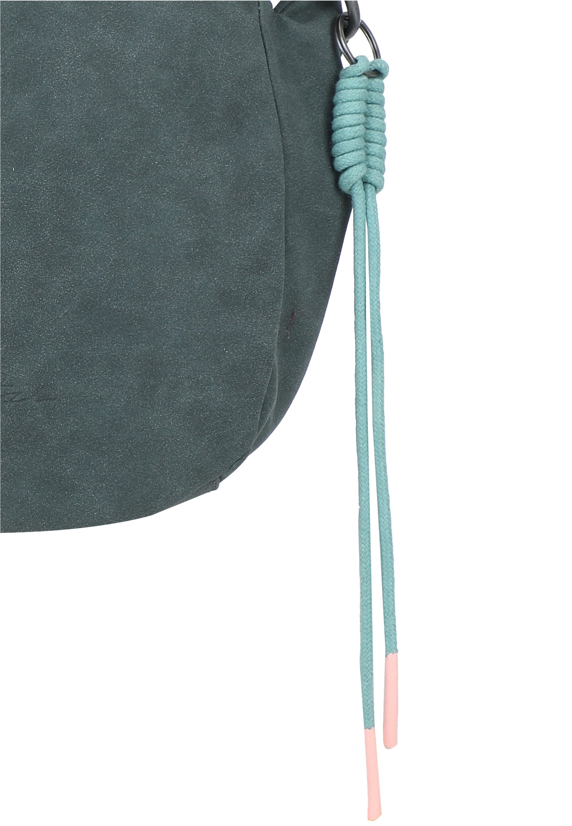 Fritzi aus Preußen Schultertasche Sue02 Suede Jacky Soft Dark Anthra, mit modischer Kordelschnur