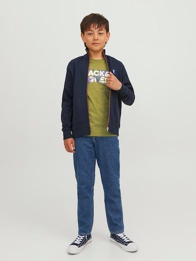 Jack & Jones Junior Rundhalsshirt branch JNR SN CREW olive JCODUST SS NECK TEE