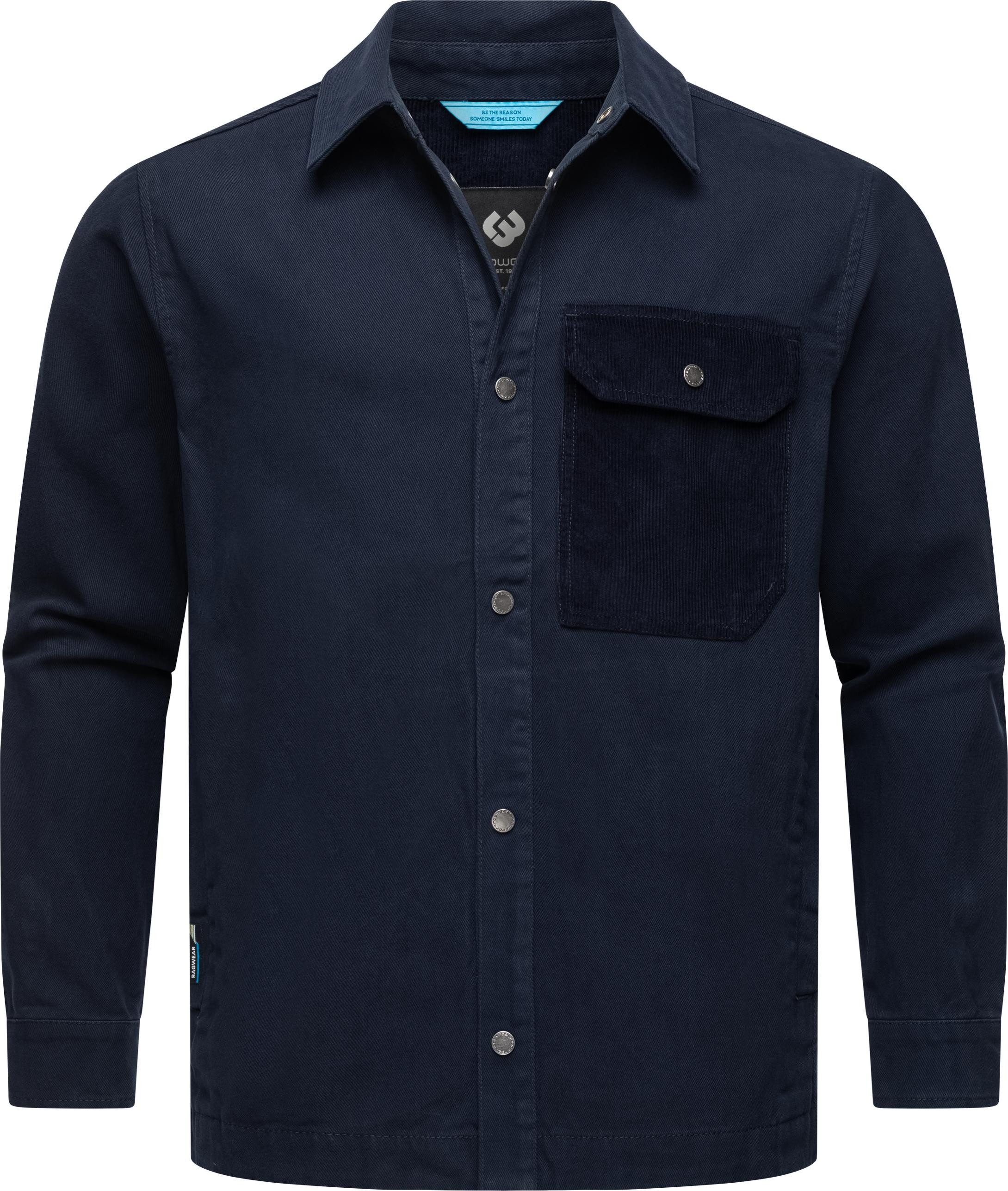 Ragwear Outdoorhemd Garwend Stylisches Herren Holzfällerhemd mit Brusttasch günstig online kaufen