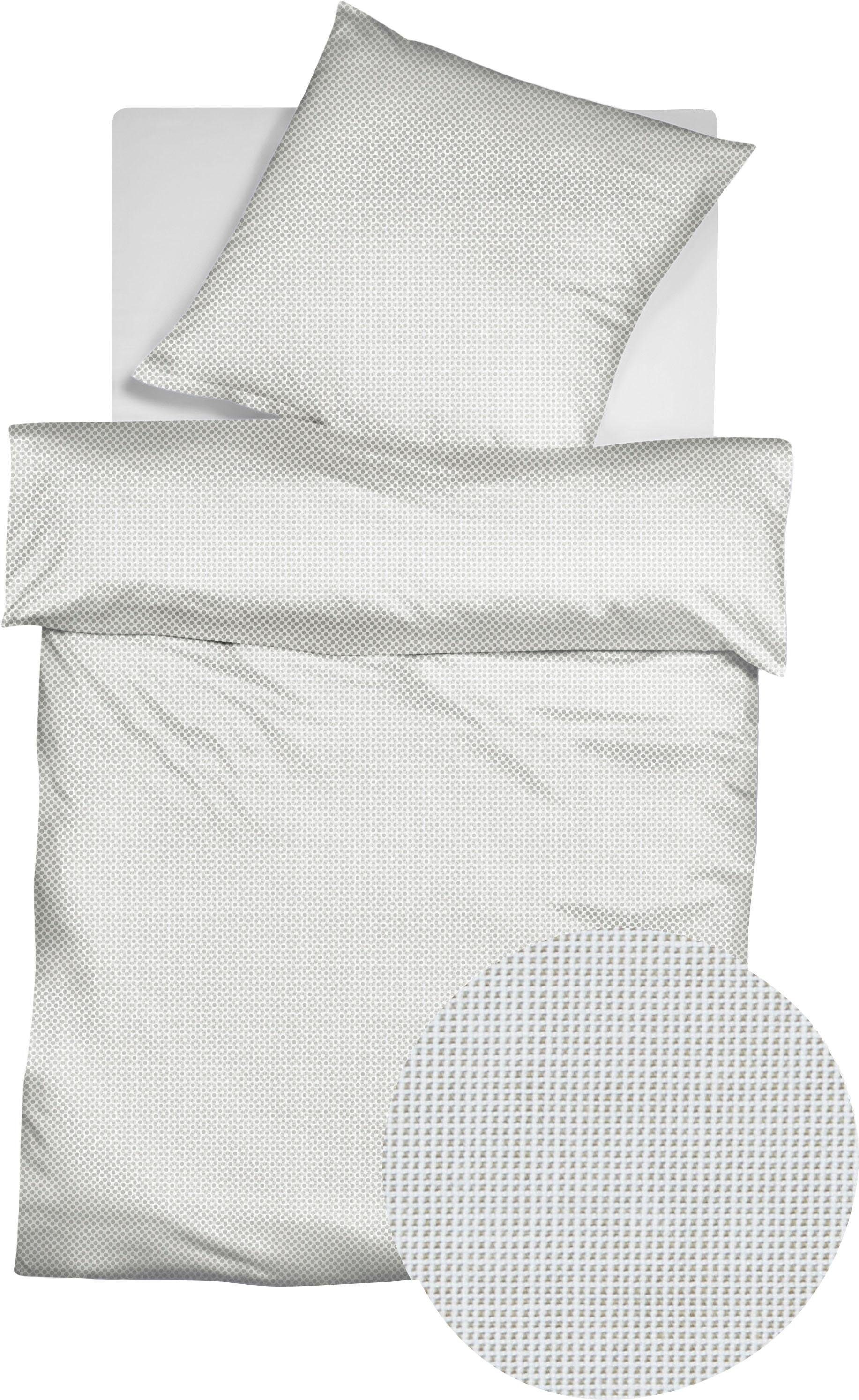 fleuresse Bettwäsche Porto, Buntgewebe, 2 teilig, 100% Baumwolle, in Gr. 135x200, 155x220, 200x200cm, Reißverschluss