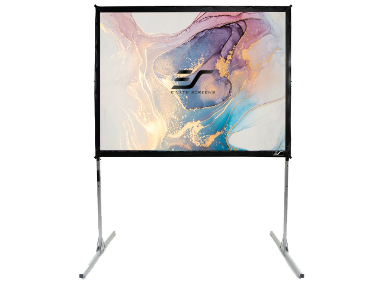 ELITE SCREENS QUICKSTAND FAST FOLD LEINWAND PRO - MOBILELEINWAND Faltrahmenleinwand (4:3 / CineWhite / 244 x 183-CineWhite)