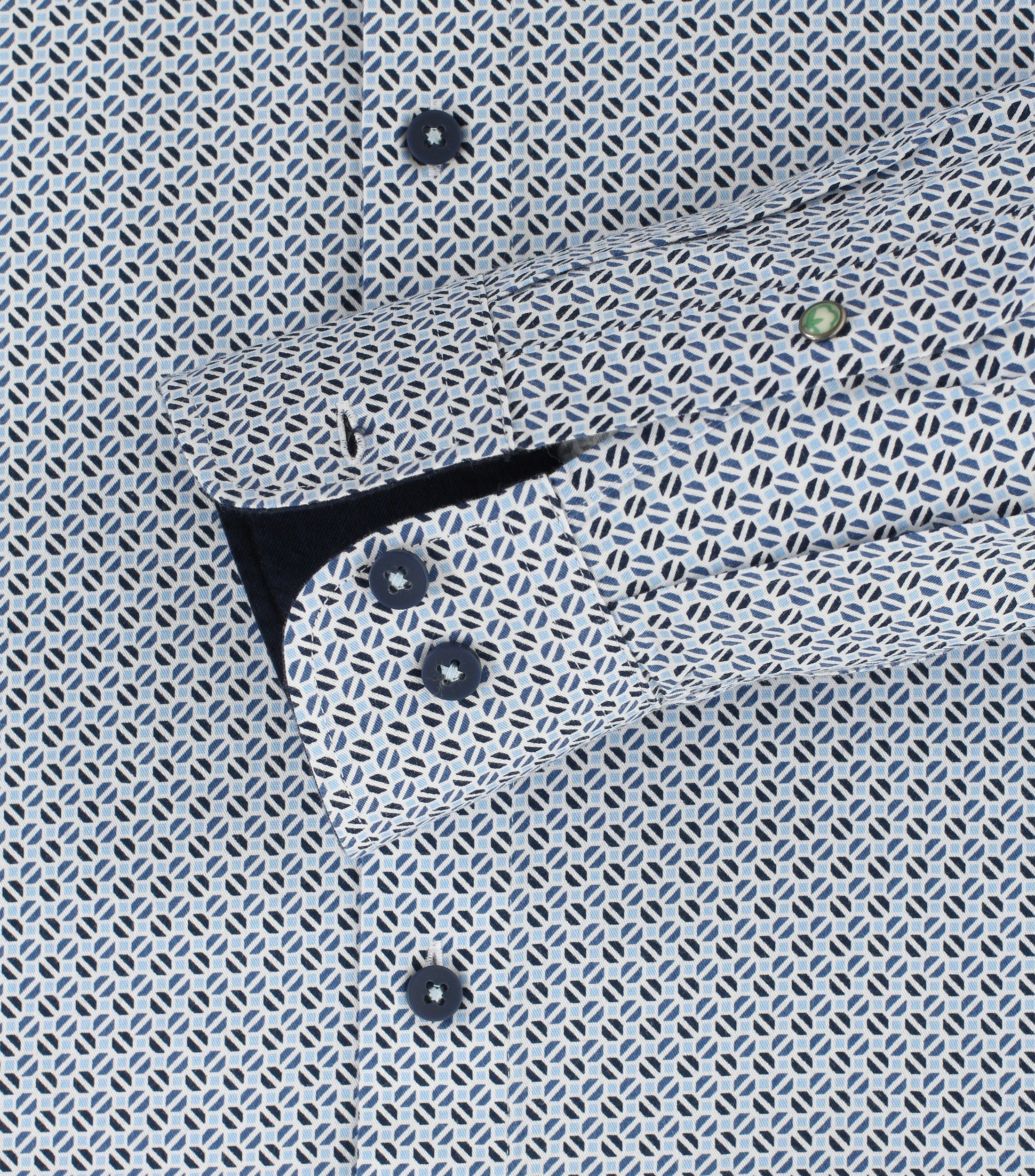 Redmond Langarmhemd Freizeithemd - Comfort Fit - Langarm - Einfarbig - Blau