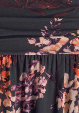 LASCANA Maxikleid mit Floralprint und Taschen, sommerliches Bandeaukleid, Strandkleid