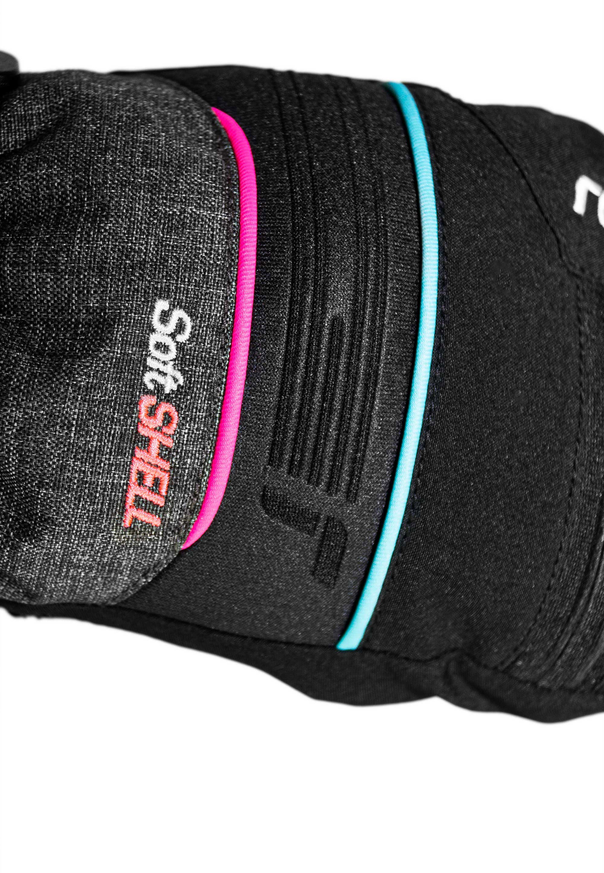 Fäustlinge schwarz-rosa mit Junior XT innovativer Kondor R-TEX® Insert-Membran Reusch Mitten