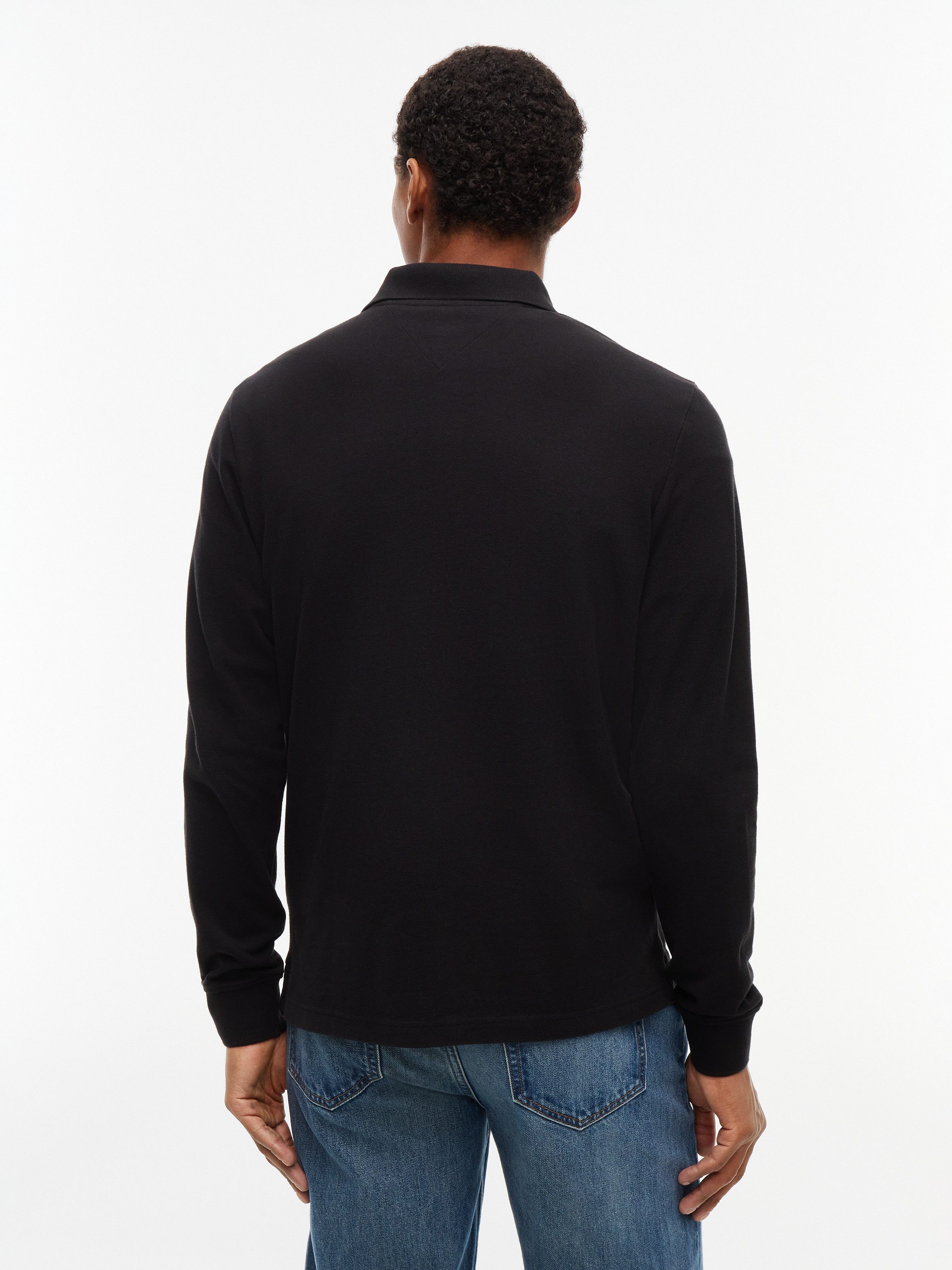 Tommy Jeans Langarm-Poloshirt REGULAR POLO Regular fit mit Polokragen