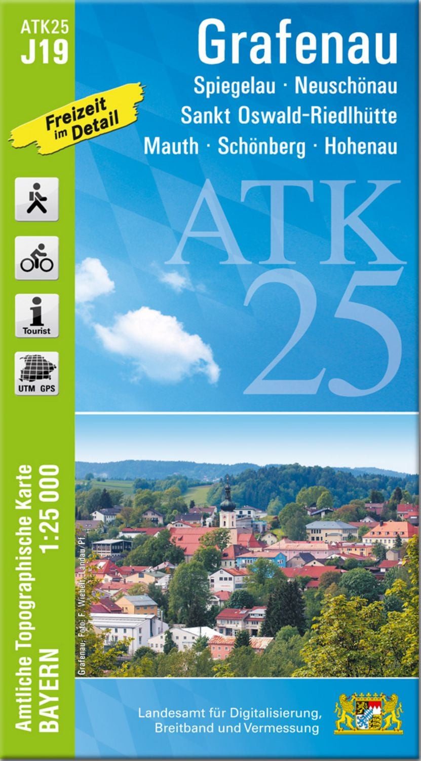 ATK25-J19 Grafenau (Amtliche Topographische Karte 1:25000) / diverse