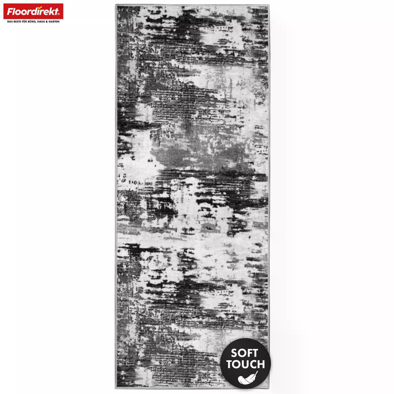 Floordirekt Läufer Teppichläufer Ravena modern rutschfest mit Gel-Rückseite 80 cm breit, Rutschhemmender Gel-Rücken
