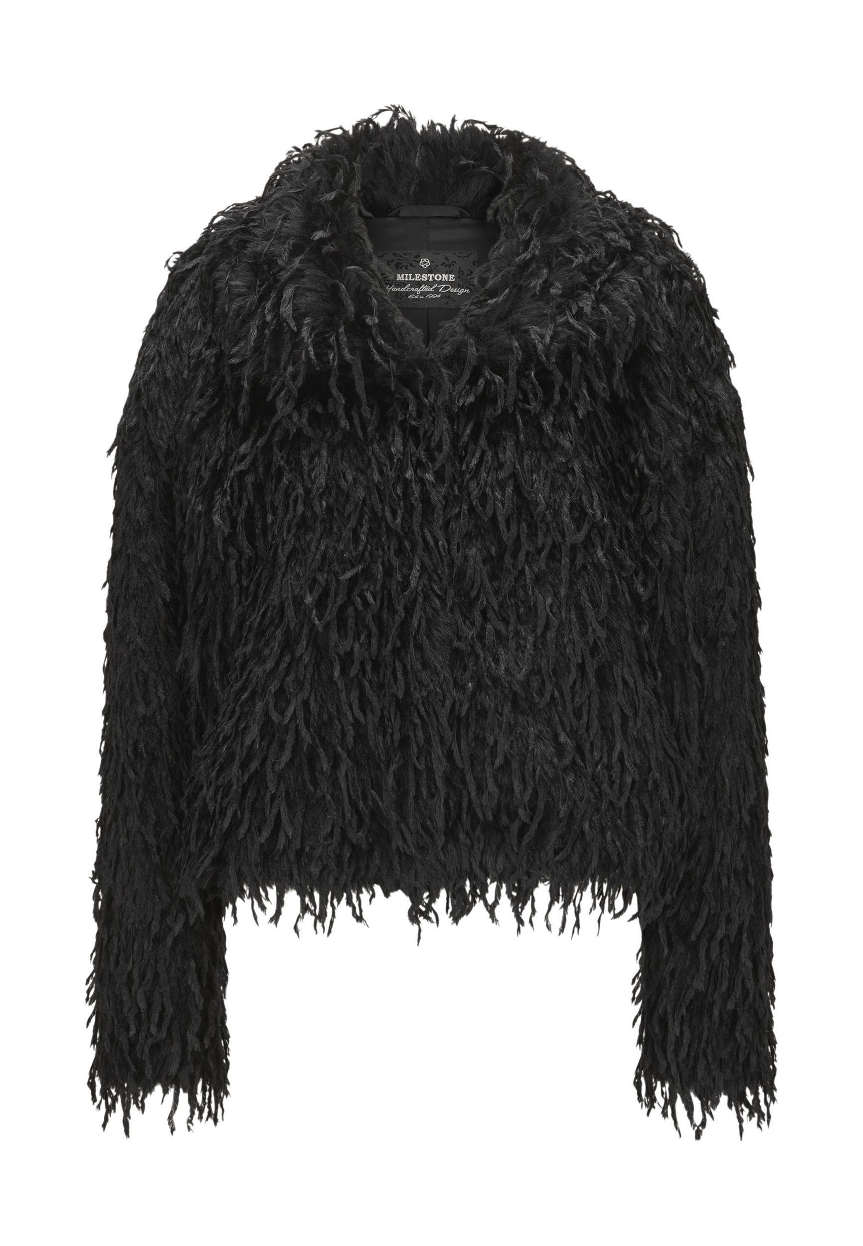 Milestone Fellimitatjacke MSWhitney kurze Jacke aus Kunstpelz im Federlook günstig online kaufen