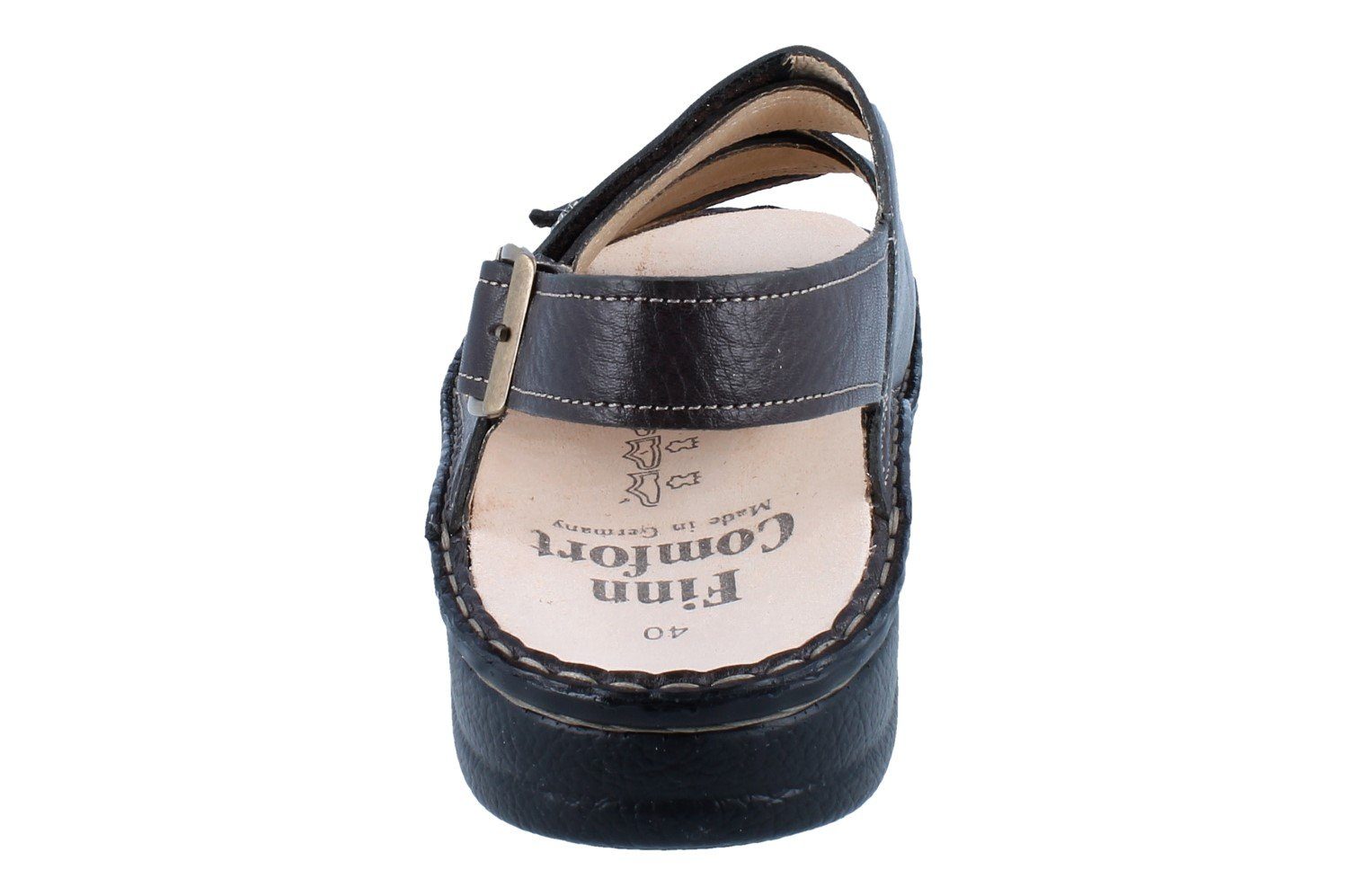 Finn Comfort FINN COMFORT Sylt Herren Sandale braun Glattleder - Größe: 46 Sandale Wechselfußbett