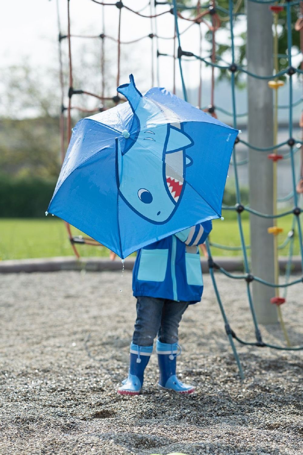 Playshoes Stockregenschirm Regenschirm Hai
