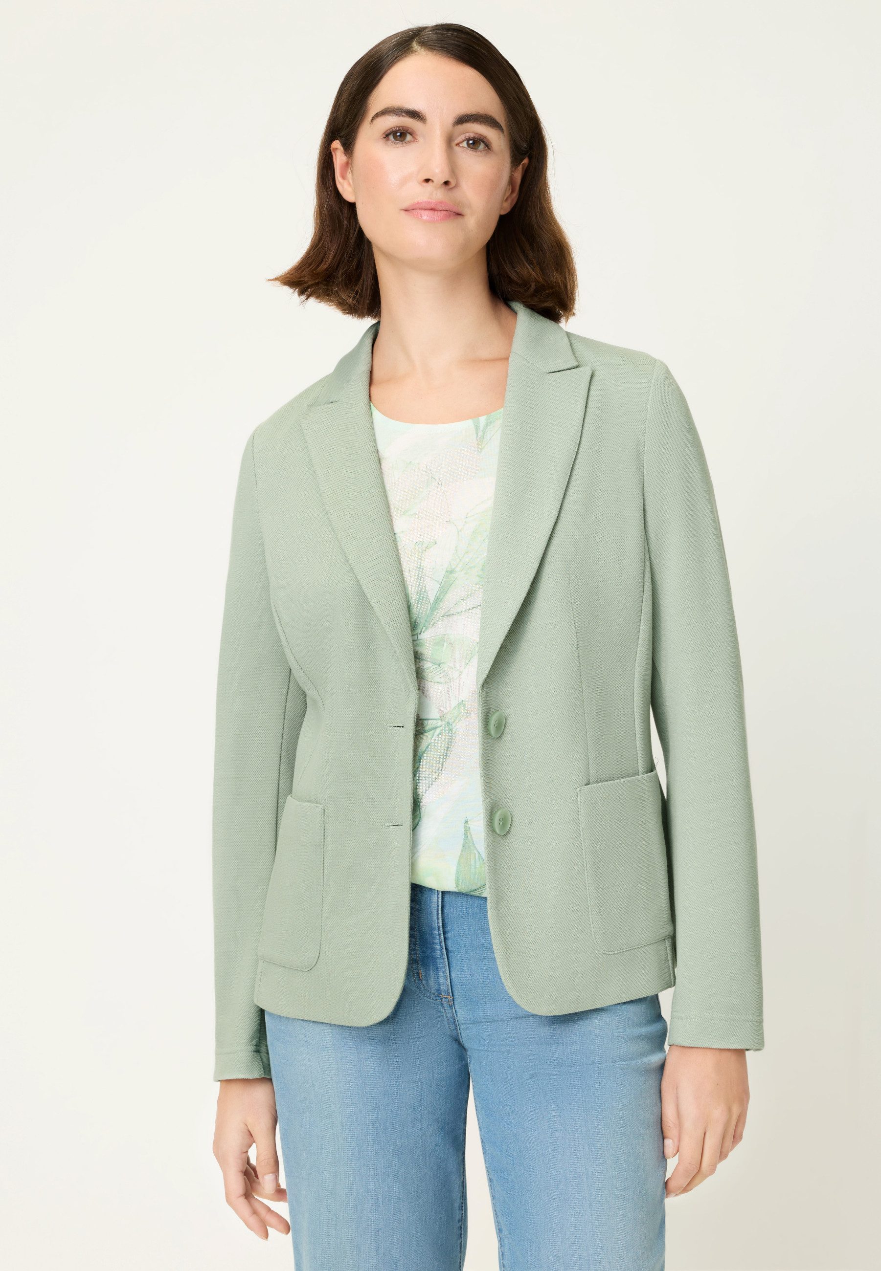 Olsen Kurzblazer mit zwei Knöpfen