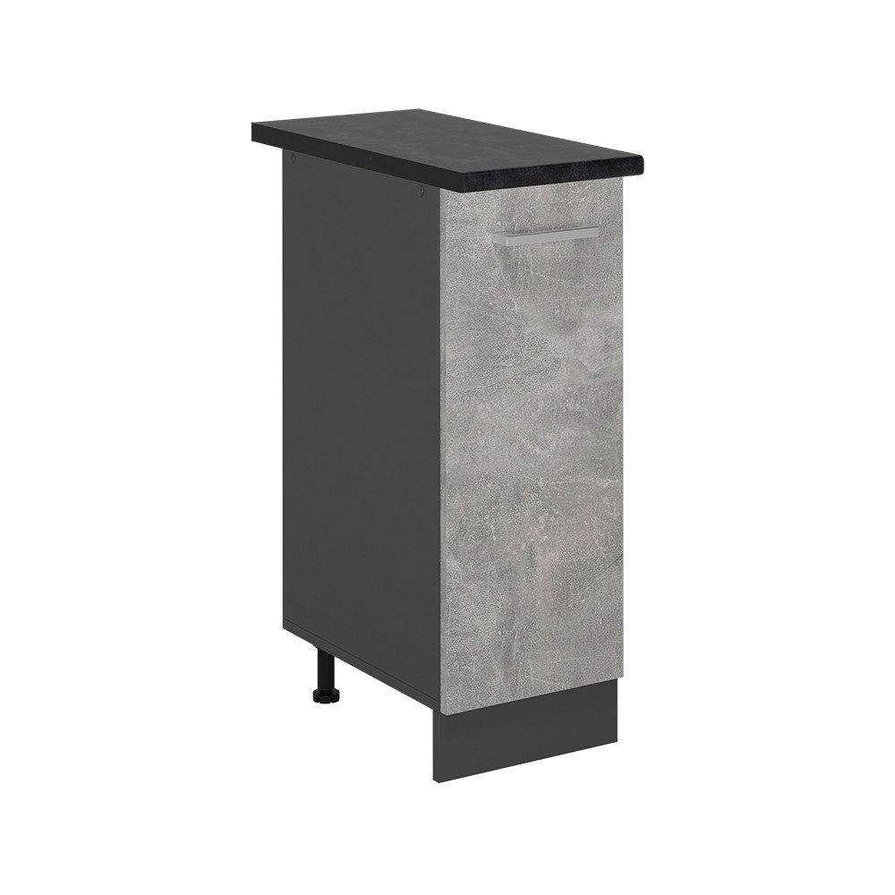 Vicco Apothekerschrank R-Line, Beton/Anthrazit, 30 cm, AP Anthrazit (1-St)