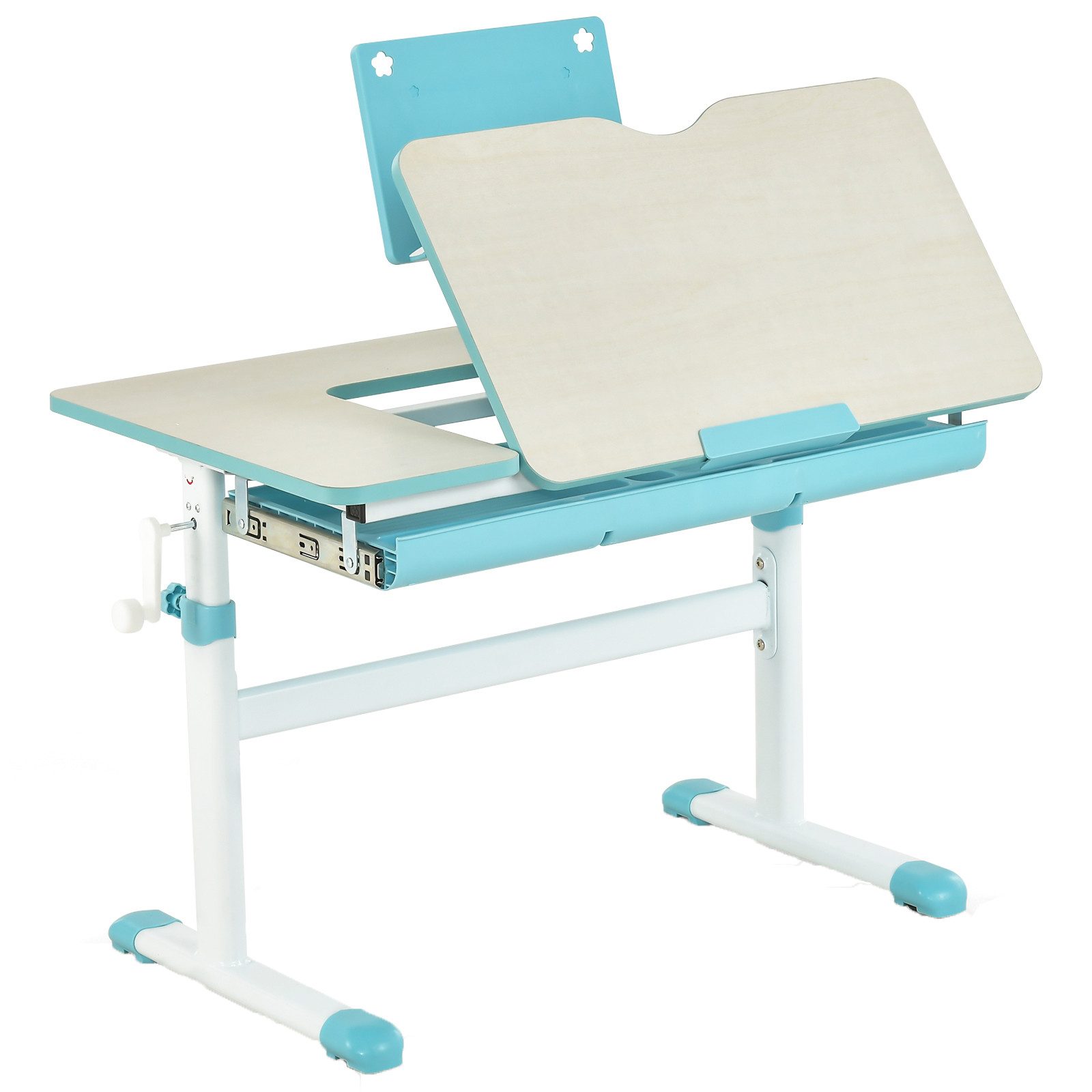 COSTWAY Sitzgruppe Kindermöbel Set, (1-tlg), Kinderschreibtisch höhenverstellbar
