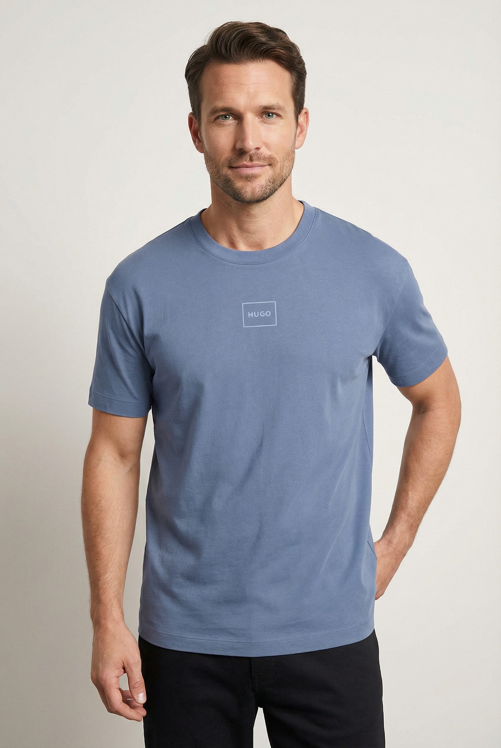 HUGO T-Shirt Laze T-Shirt mit Rundhalsausschnitt günstig online kaufen