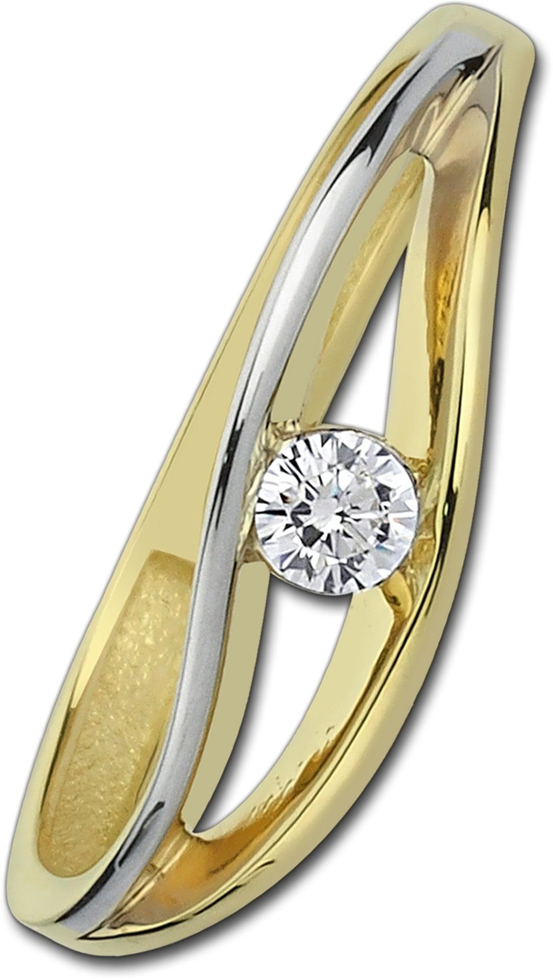 Balia Goldring Balia Damen Ring aus 333 Gelbgold (Fingerring), Fingerring Größe 54 (17,2), 333 Gelbgold - 8 Karat (geschwungen gold)