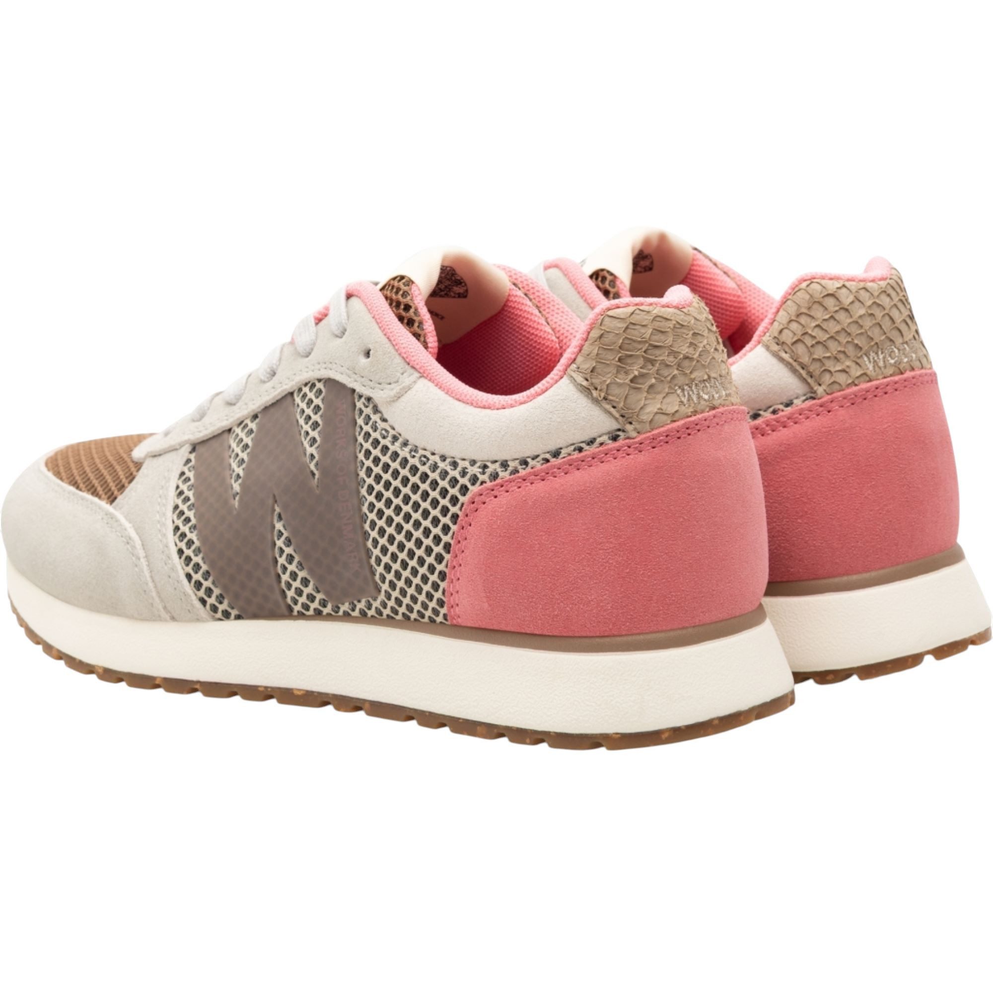 WODEN Ronja Icon (Veloursleder/Mesh) grau/pink Damen Sneaker