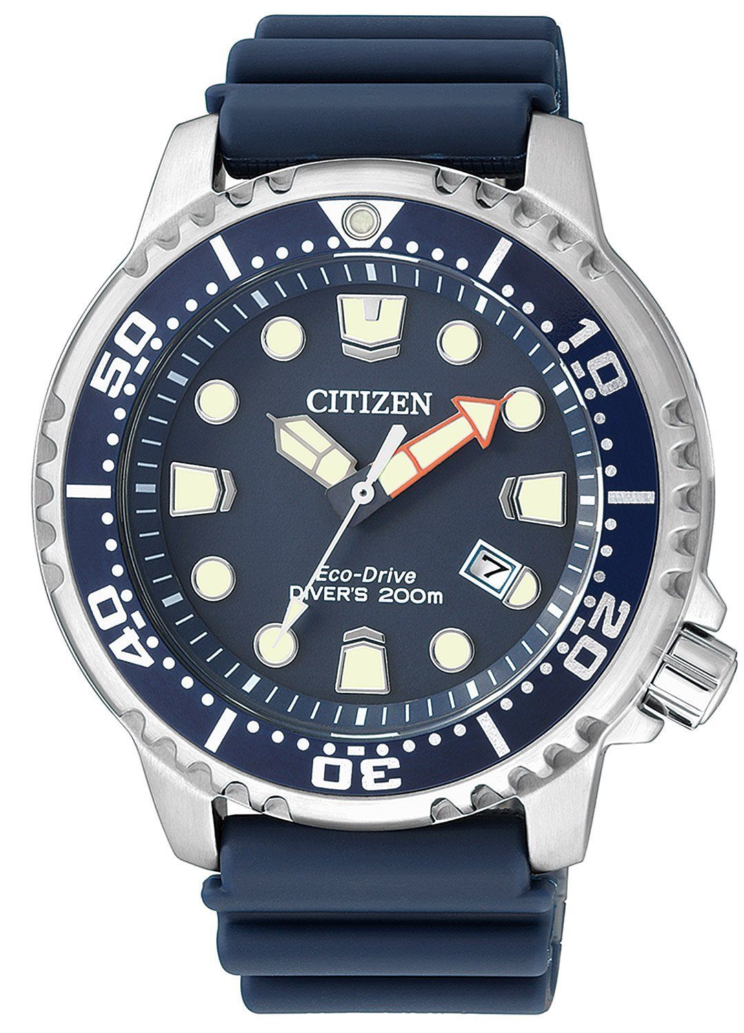 Citizen Solaruhr, Herren Analog Quarz Uhr mit Plastik Armband BN0151-17L