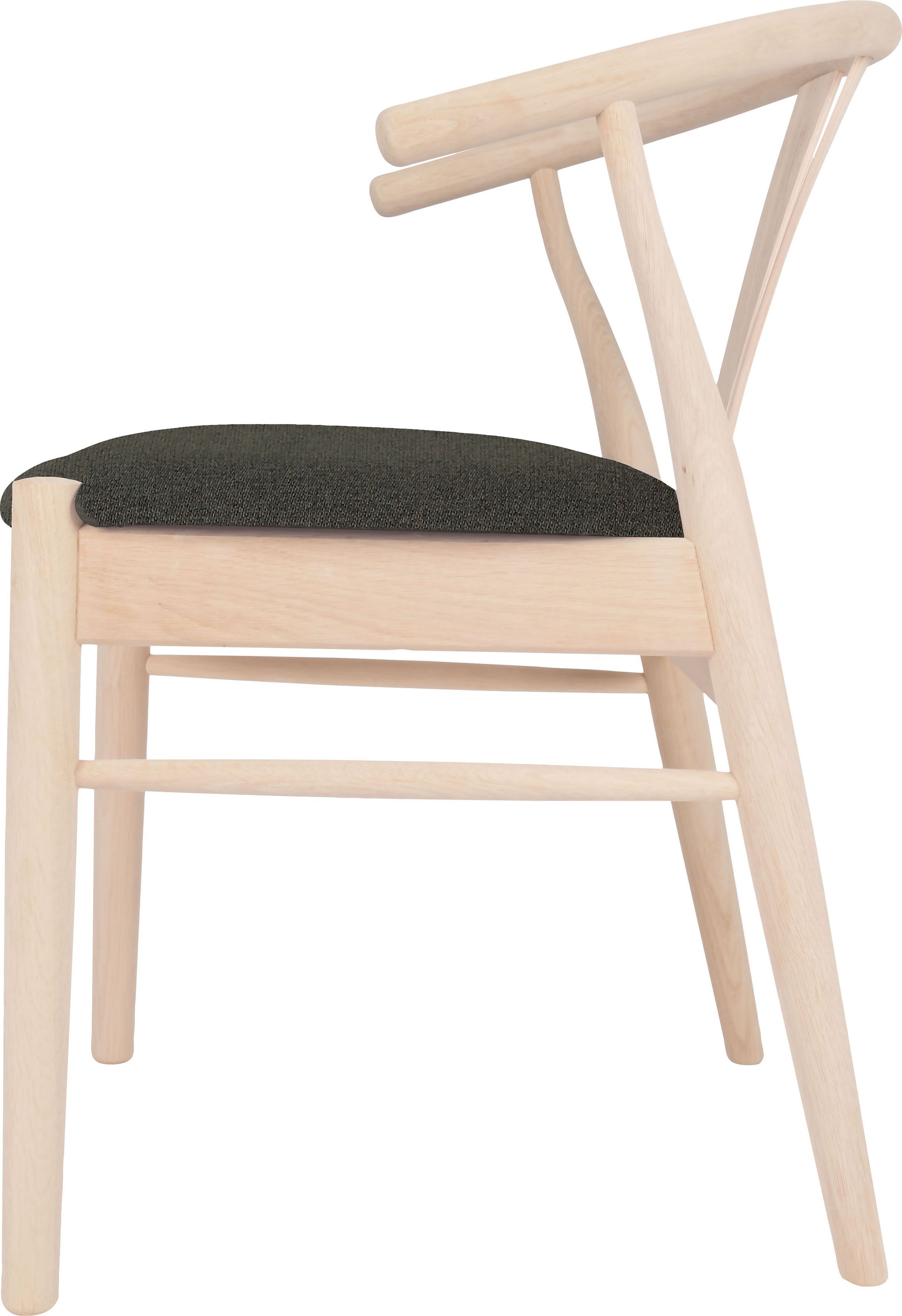 Massivholz, Holzstuhl Hammel Furniture (Set, by gepolsterte Hammel versch. 2 St), Farbvarianten Frida Findahl Sitzfläche,