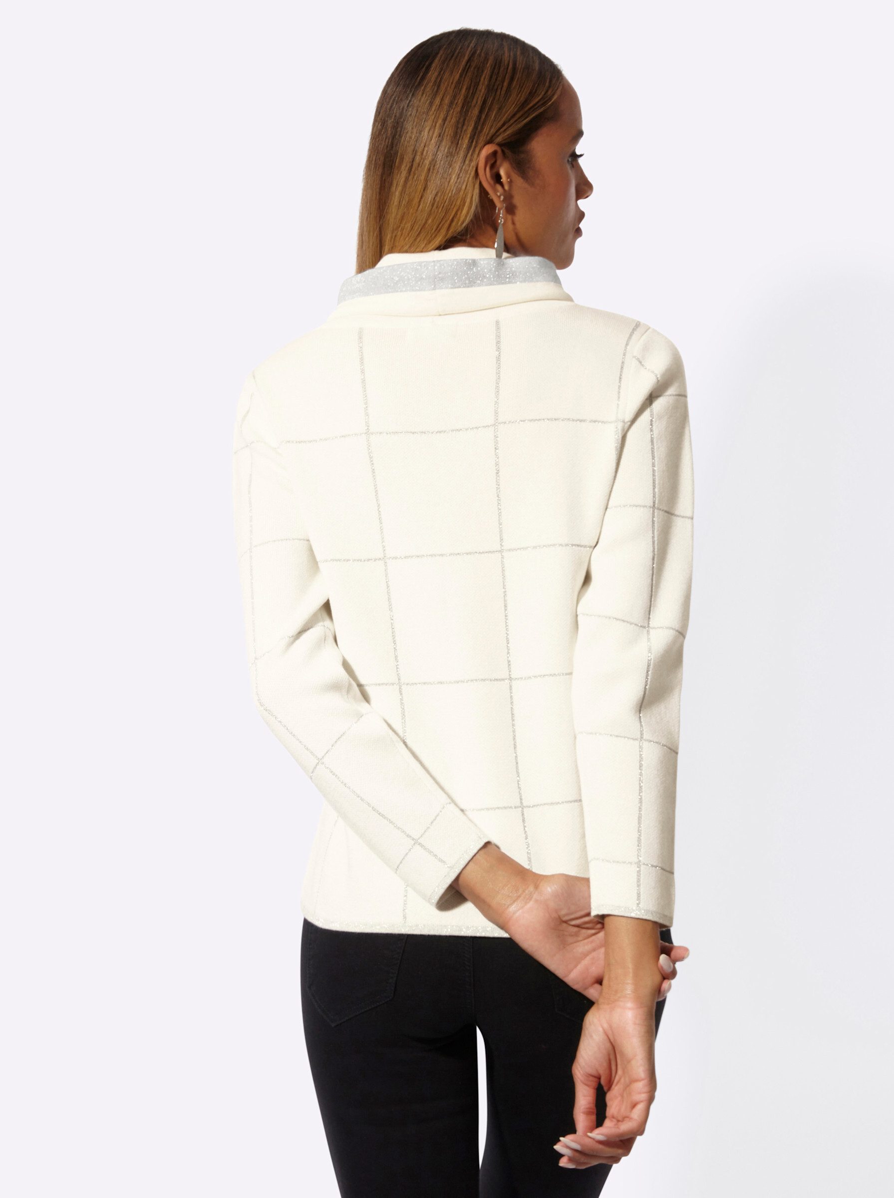 creation L Strickpullover Jacquard-Pullover Langarm Jacquard