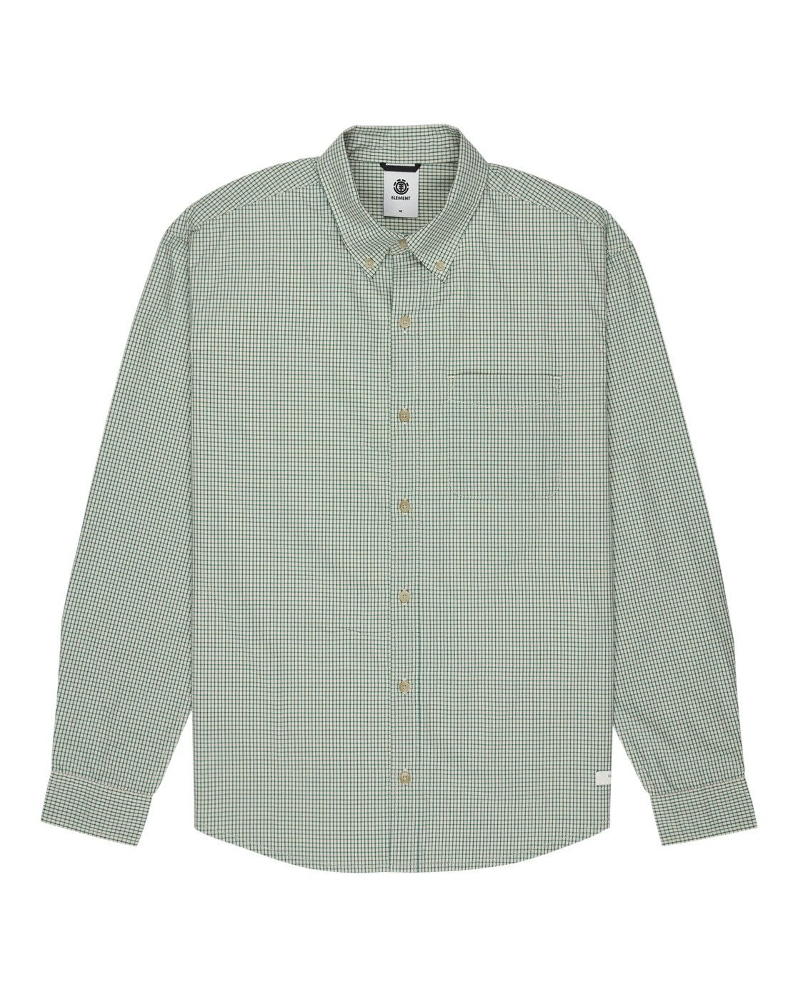 Element Langarmhemd Button Down Regular Poplin
