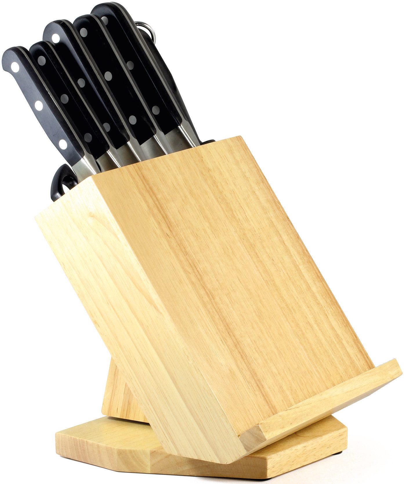 CS Koch-Systeme Messer-Set PREMIUM 8-teilig, Edelstahl rostfrei (Set, 8-tlg), mit Rotierfunktion und Tablethalter