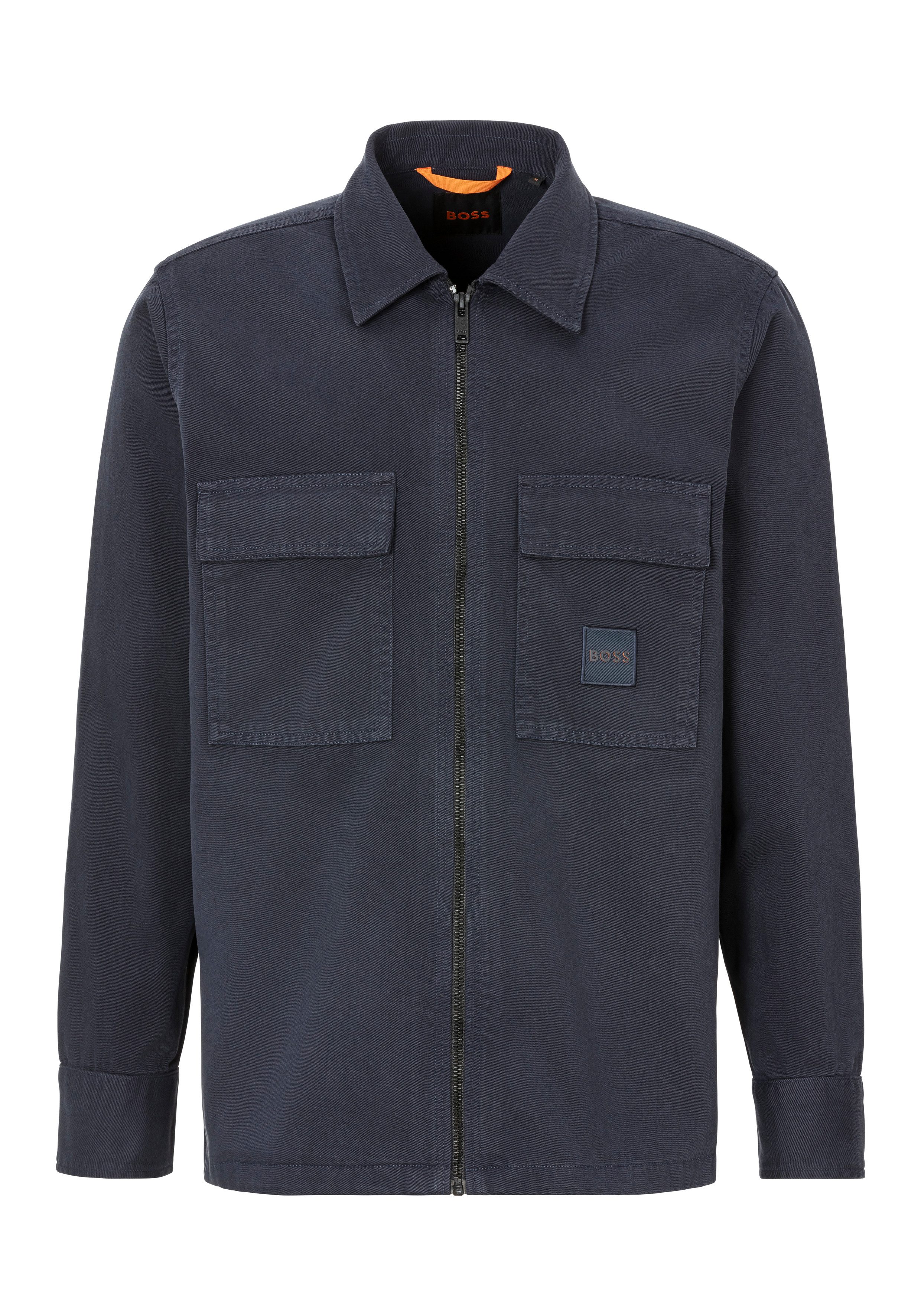 BOSS ORANGE Hemdjacke Lovel-zip mit gestickten günstig online kaufen