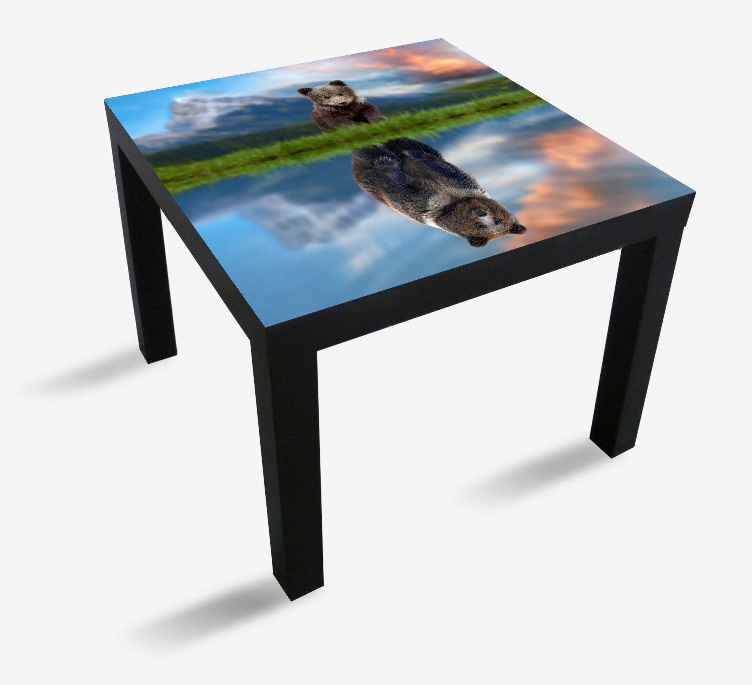 Wallario Tischplatte Zukunftsaussichten (1 St), für Ikea Lack Tisch geeignet