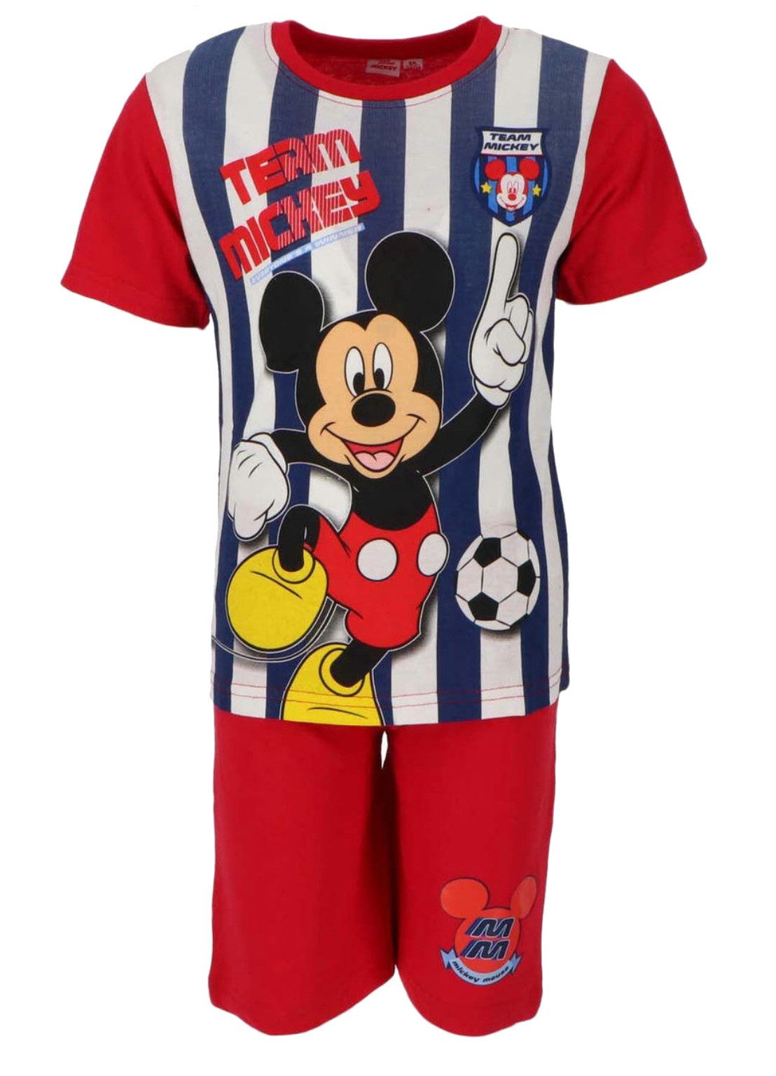 Disney Minnie Mouse Schlafanzug Minnie Mickey Maus Sommer Set Shorty Pyjama kurz T - Shirt kurze Hose Schlafanzug
