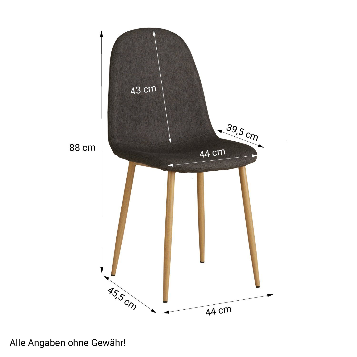 Homestyle4u Essgruppe Esstisch mit 2 cm 80x80 Weiß (Komplett-Set, Polsterstuhl, 3-tlg) Stühlen
