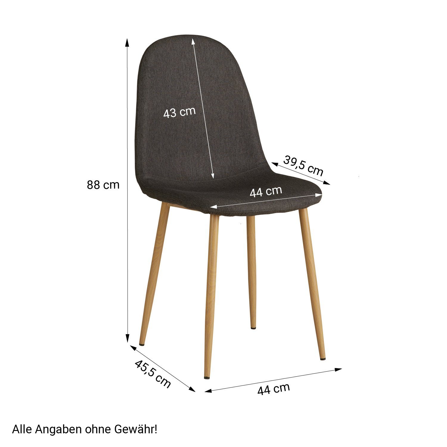 Homestyle4u Essgruppe Esstisch (Komplett-Set, 2 80x80 cm Polsterstuhl, Stühlen Weiß mit 3-tlg)