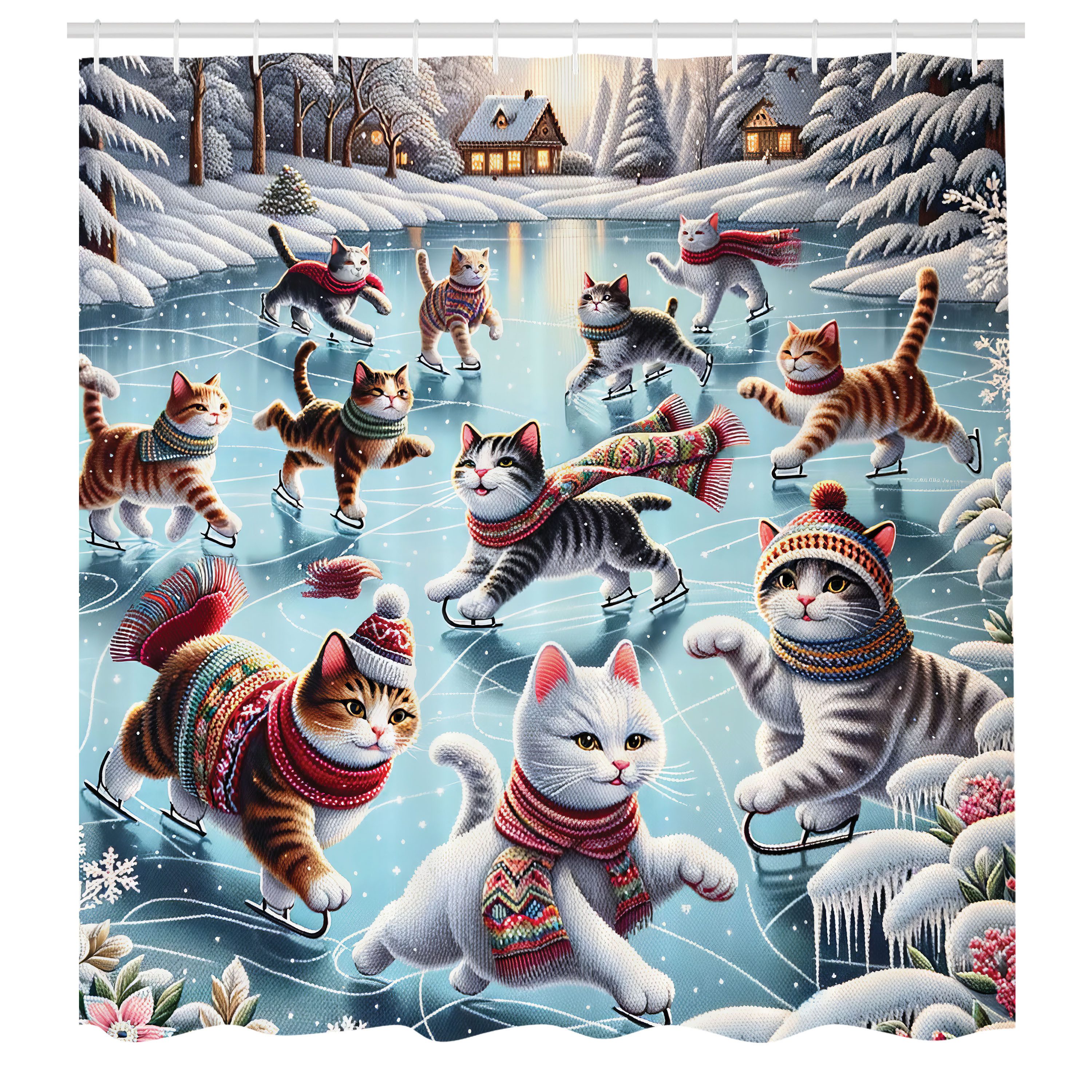 Babyblau Dunkelorange