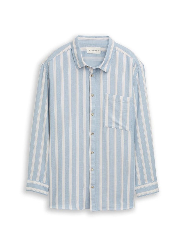 TOM TAILOR Blusenshirt plus structured striped shirt