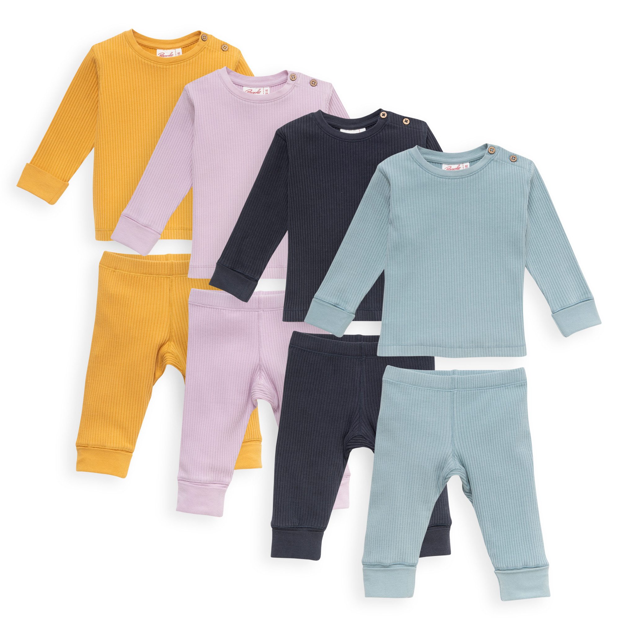 People Wear Organic Long-Sleeve Shirt, 2-Pack, Made from GOTS Certified Organic Cotton