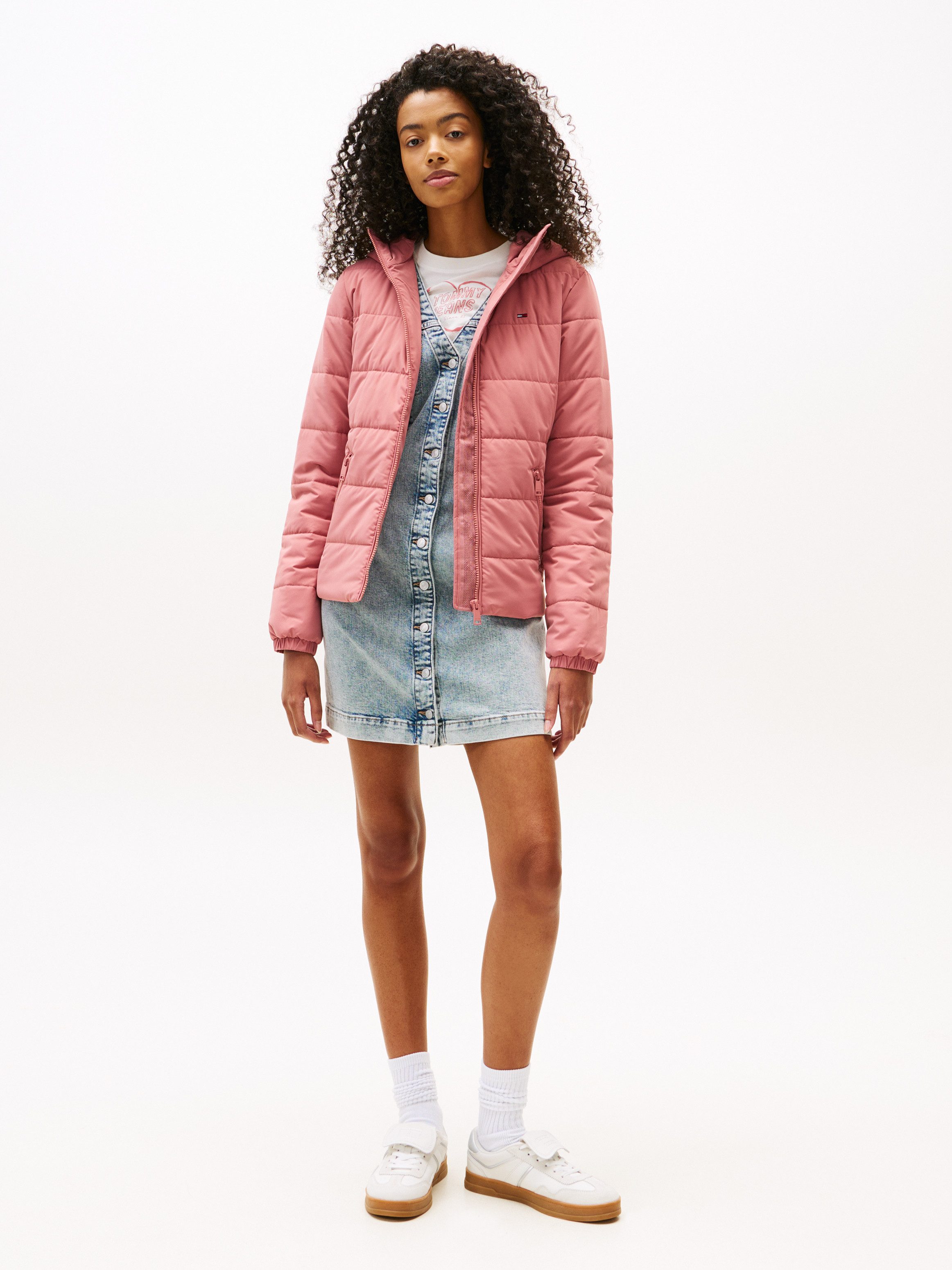 Tommy Jeans Steppjacke TJW SLIM LW HOODED PADDED JACKET Steppware, slim fit günstig online kaufen