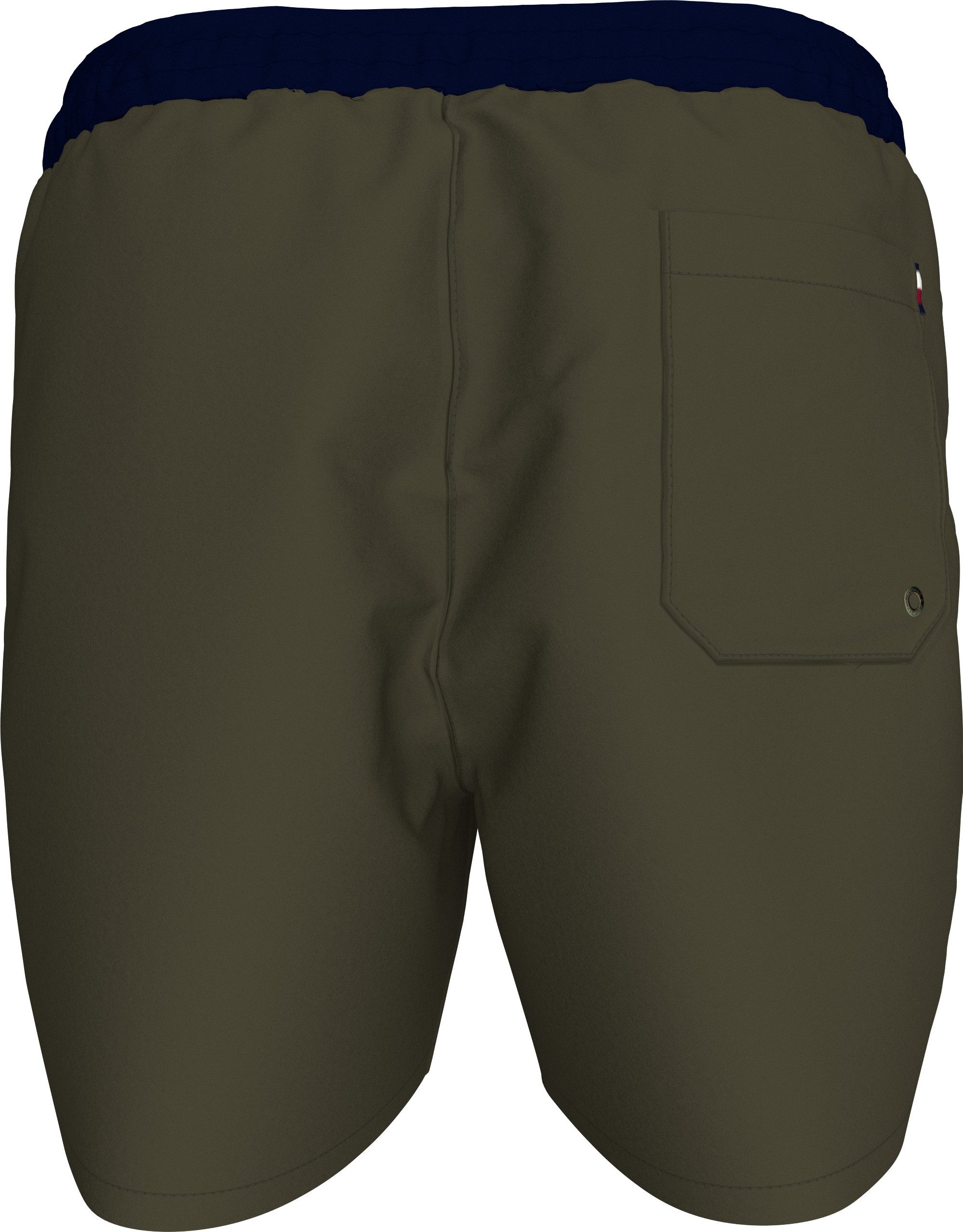 Tommy Hilfiger Swimwear Badeshorts MEDIUM DRAWSTRING mit Logo-Patch, mit kontrastfarbenem Bund